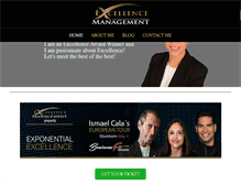 Tablet Screenshot of excellencemanagement.com